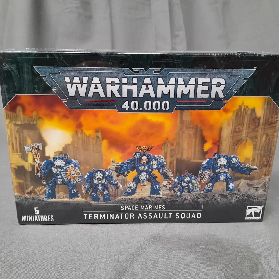 BOXED AND SEALED WARHAMMER 40,000 SPACE MARINES - TERMINATOR ASSAULT SQUAD