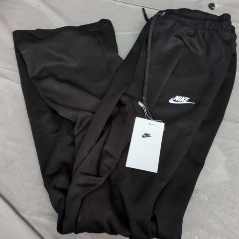 NIKE WIDE BOTTOM JOGGERS IN BLACK - MEDIUM
