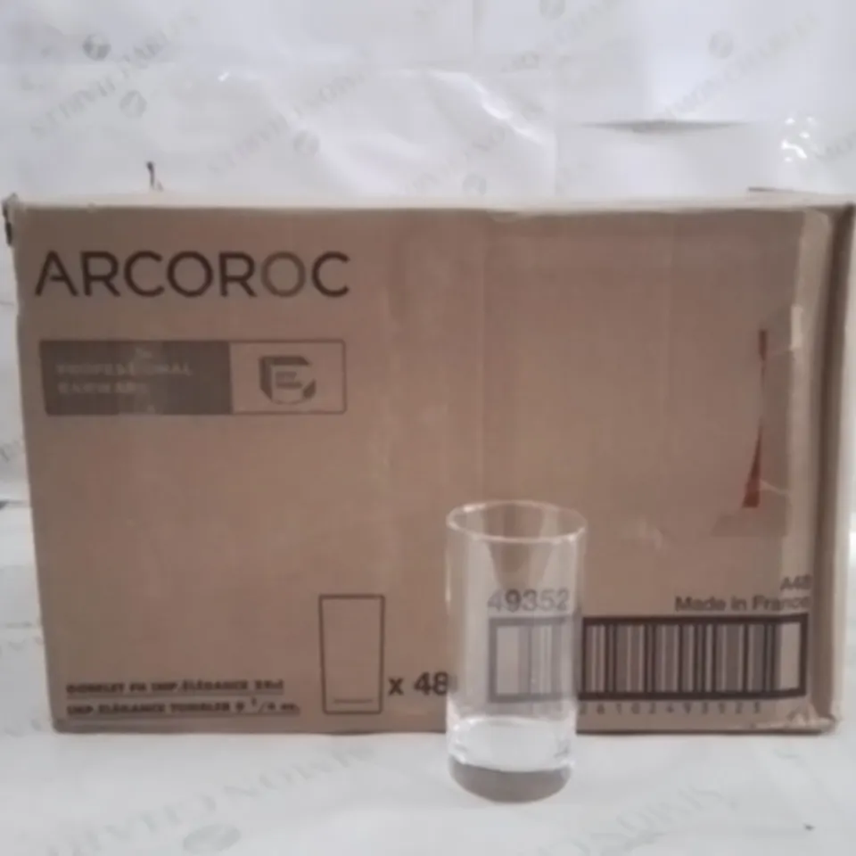 BOXED ARCOROC GOBLET TUMBLERS APPROXIMATELY 48
