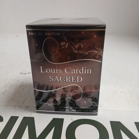 BOXED AND SEALED LOUIS CARDIN SACRED EAU DE PARFUM 100ML