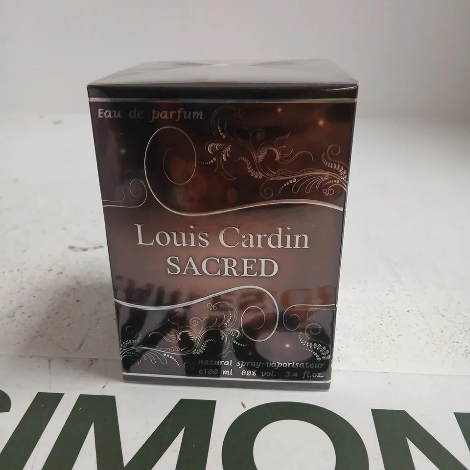 BOXED AND SEALED LOUIS CARDIN SACRED EAU DE PARFUM 100ML