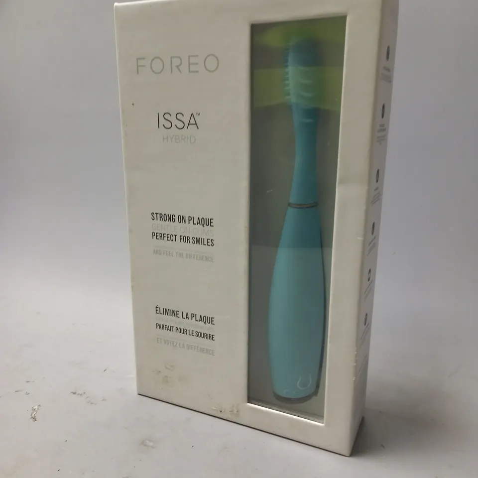 BOXED FOREO ISSA HYBRID SILICONE ELECTRIC TOOTHBRUSH IN MINT