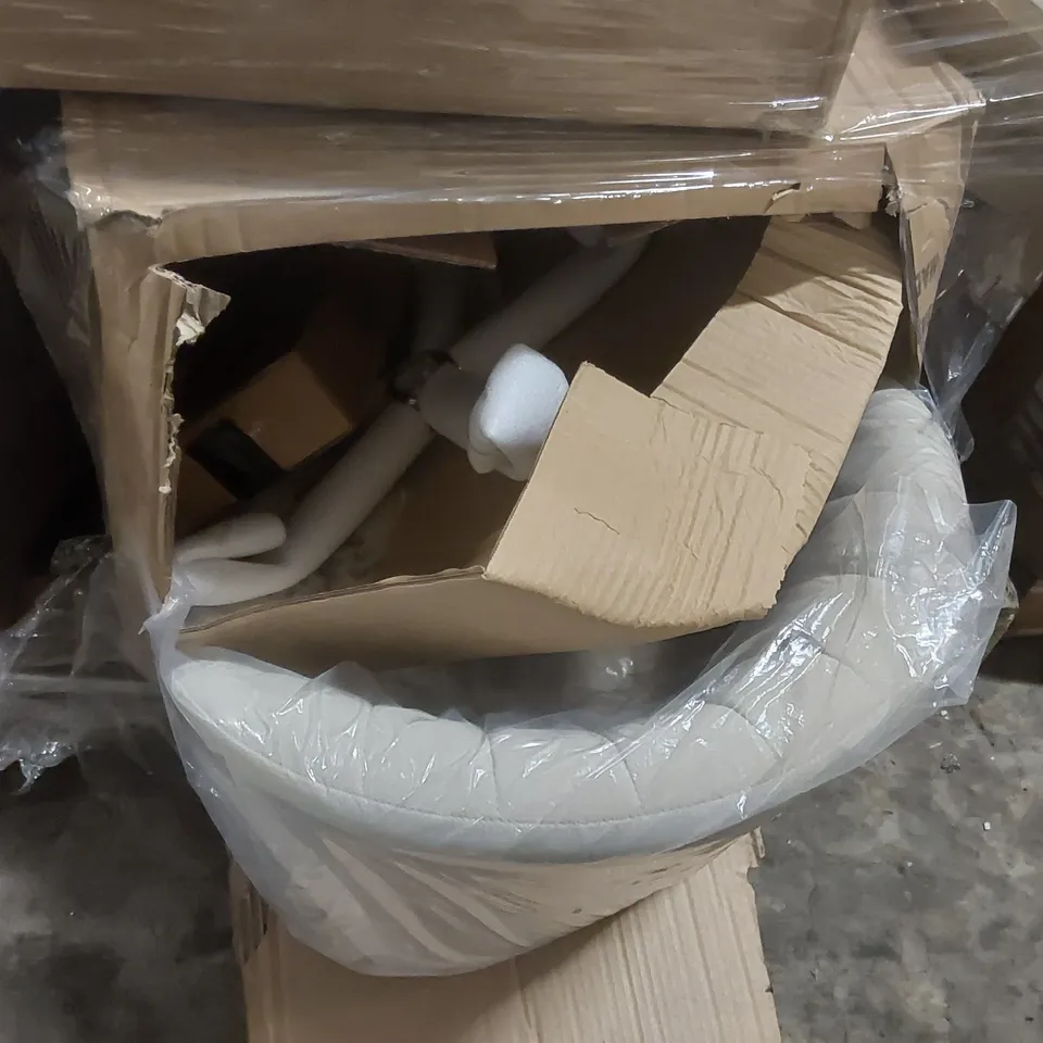 PALLET TO CONTAIN HOUSEHOLD FLAT-PACKED FURNITURE AND HOMEWERE TO INCLUDE; CHAIR ECT