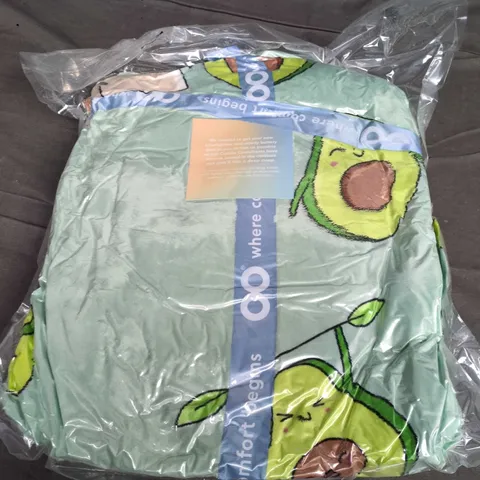 SEALED OODIE OVERSIZED HOODED BLANKET - AVACADO & BREAD
