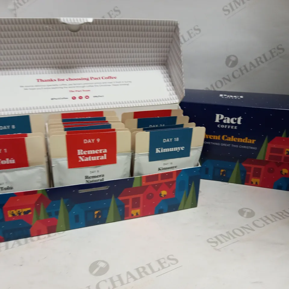 PAIR OF PACT COFFEE ADVENT CALENDARS