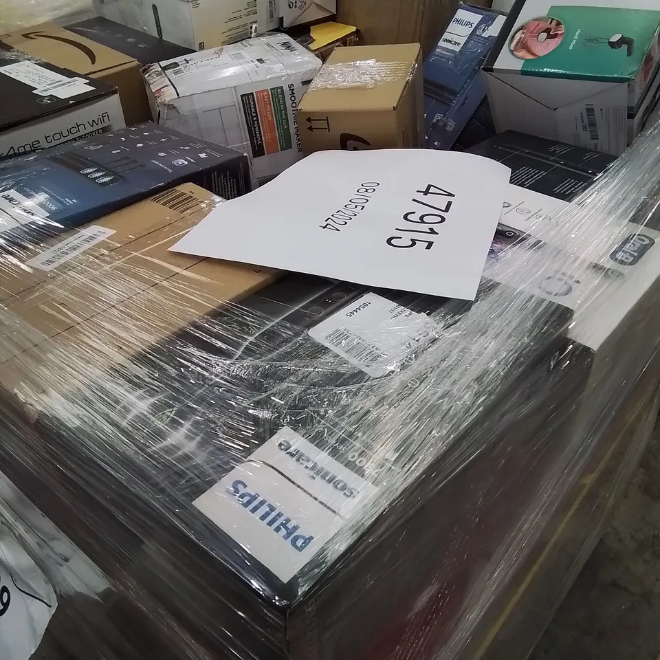PALLET OF APPROXIMATELY 80 UNPROCESSED RAW RETURN HOUSEHOLD AND ELECTRICAL GOODS TO INCLUDE;