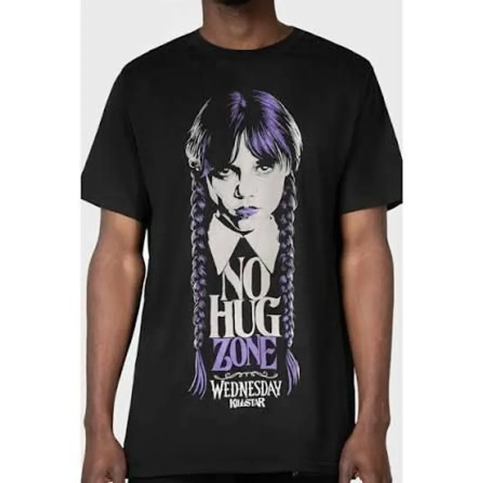 BAGGED BRAND NEW KILLSTAR & WEDNESDAY RAY OF JET BLACK T-SHIRT - S