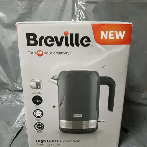 BREVILLE HIGH GLOSS KETTLE GREY