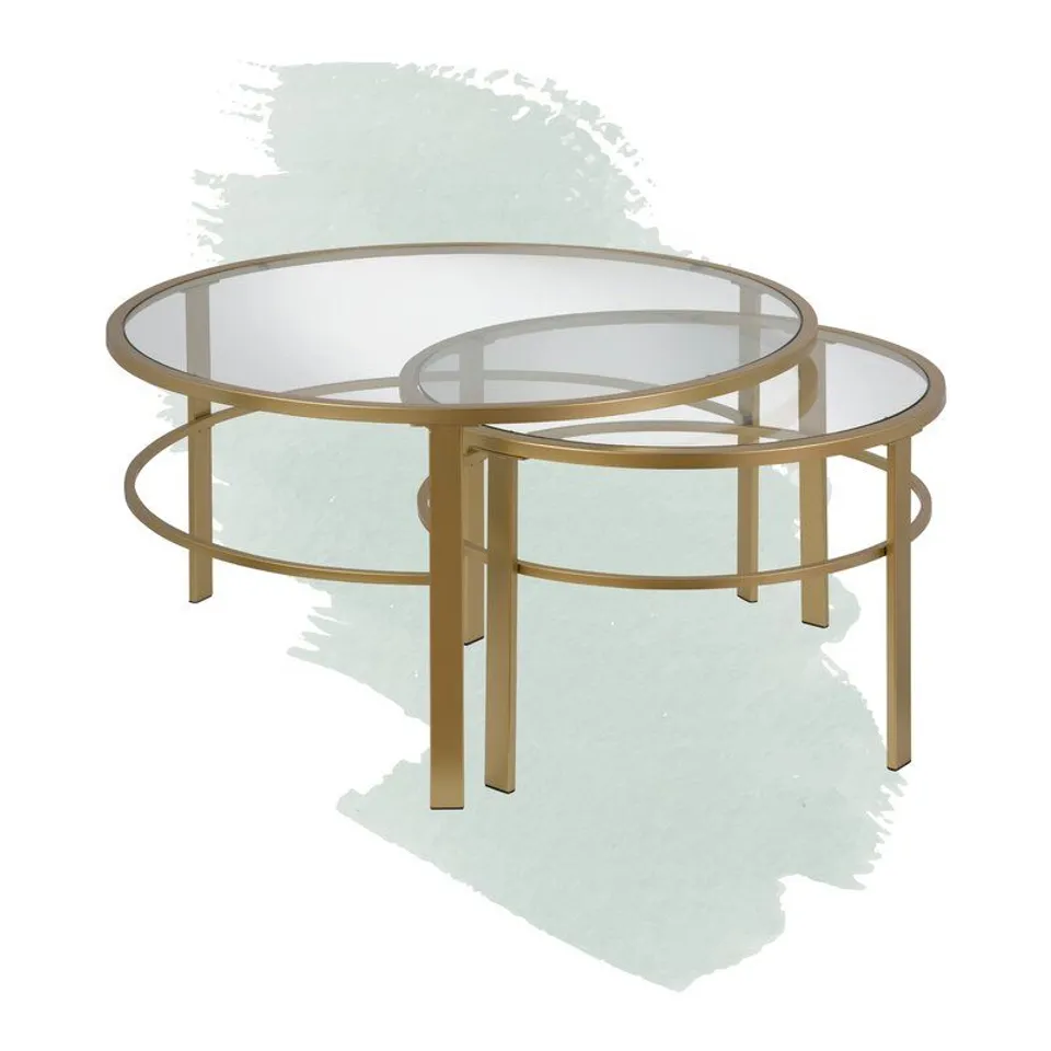 BOXED EVA NESTING 2 PIECE COFFEE TABLE SET