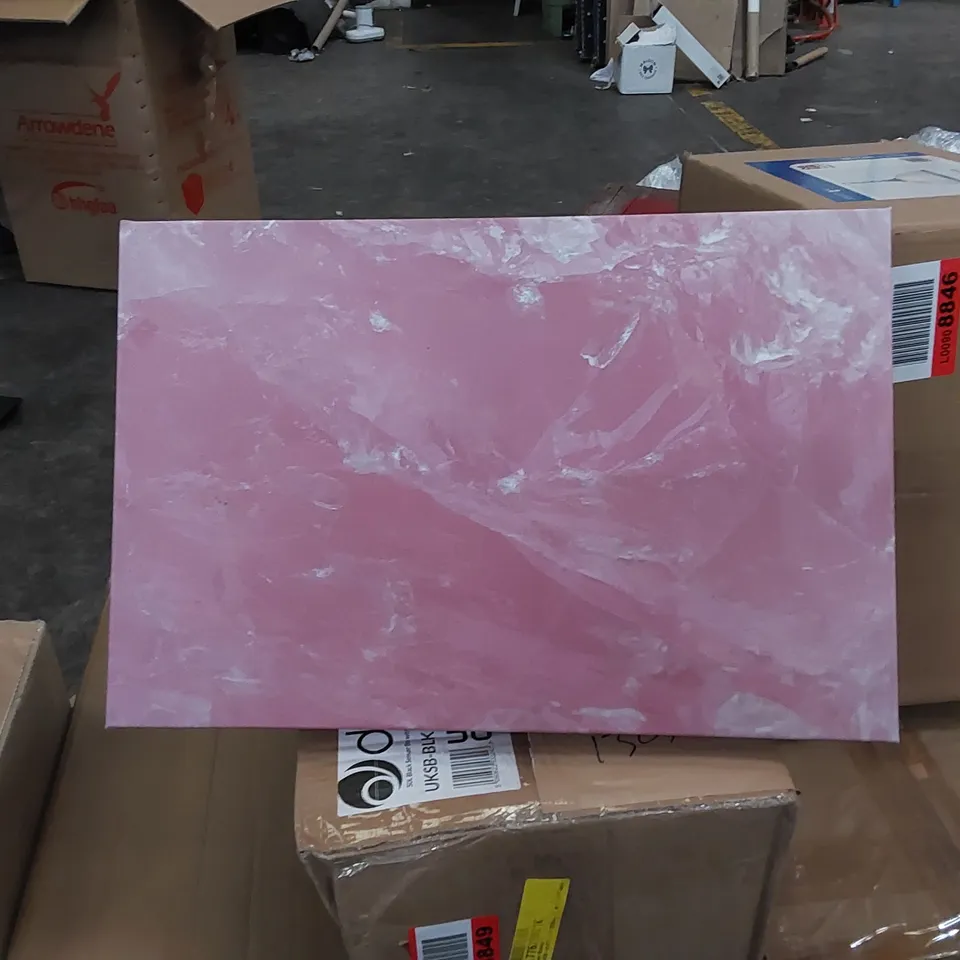 ROSE QUARTZ SURFACE - WRAPPED CANVAS 