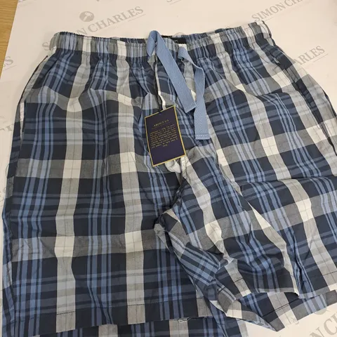 SAVILE ROW CHEQUARED SHORTS SIZE M