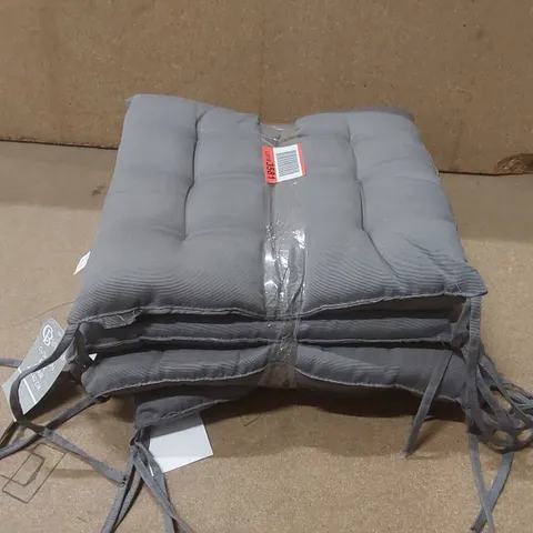 SET OF 4x CASABELLA CHAIR CUSHIONS - 40 x 40cm