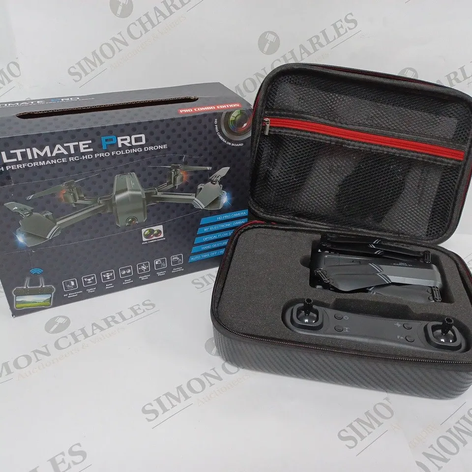 BOXED ULTIMATE PRO HIGH PERFROMANCE RC-HD PRO FOLDING DRONE