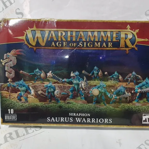 BOXED WARHAMMER AGE OF SIGMAR SERAPHON SAURUS WARRIORS BOX OF 10 MINIATURES