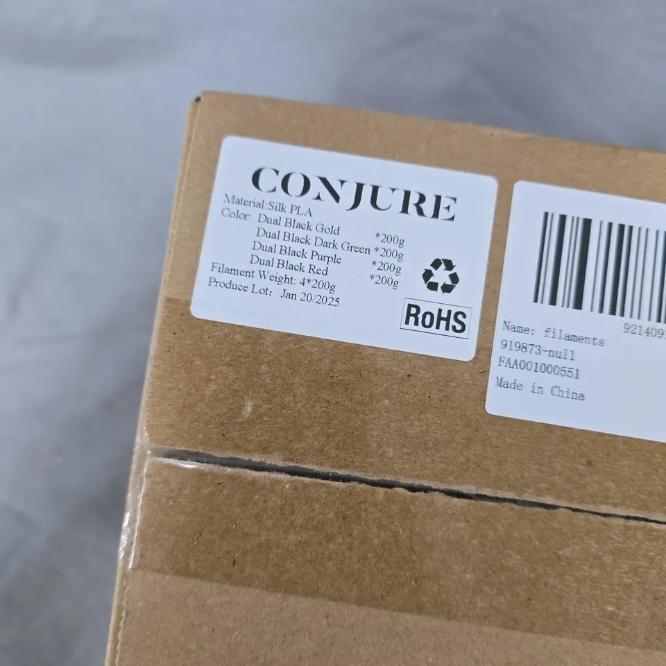 BOXED CONJURE SILK PLA FILAMENTS (4 PACK)