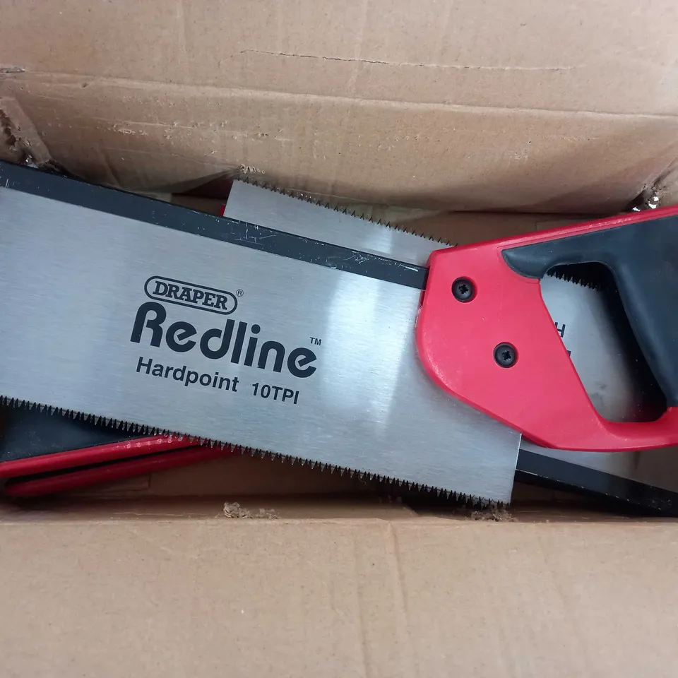 BOX OF APPROX 5 DRAPER REDLINE HARDPOINT 10TPI SAW
