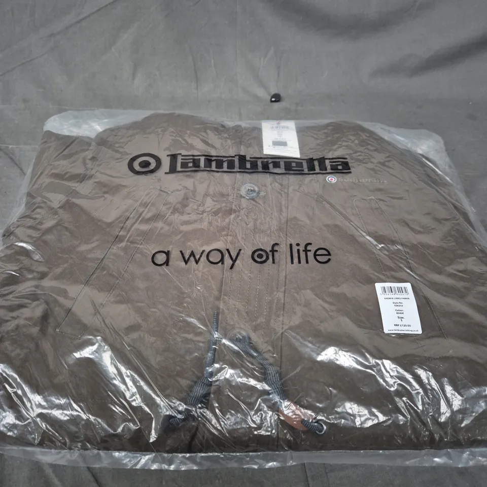 LAMBRETTA SHERPA LINED PARKA SS6252 – KHAKI, SIZE S