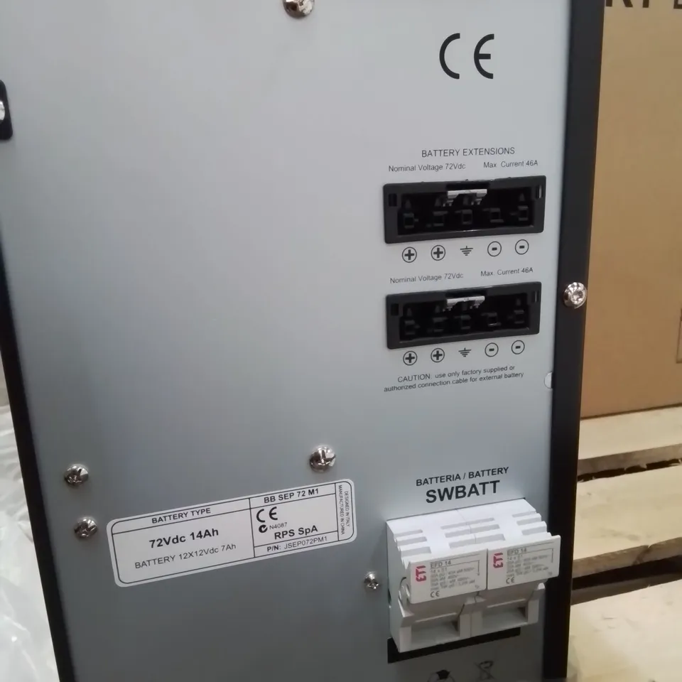 BOXED BATTERY BOX 72Vdc 14Ah (12 × 12Vdc 7Ah) 