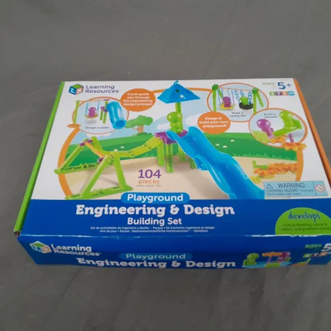 104 PIECES PLAYGROUND ENGINEERING & DESIGN BUILDING SET 