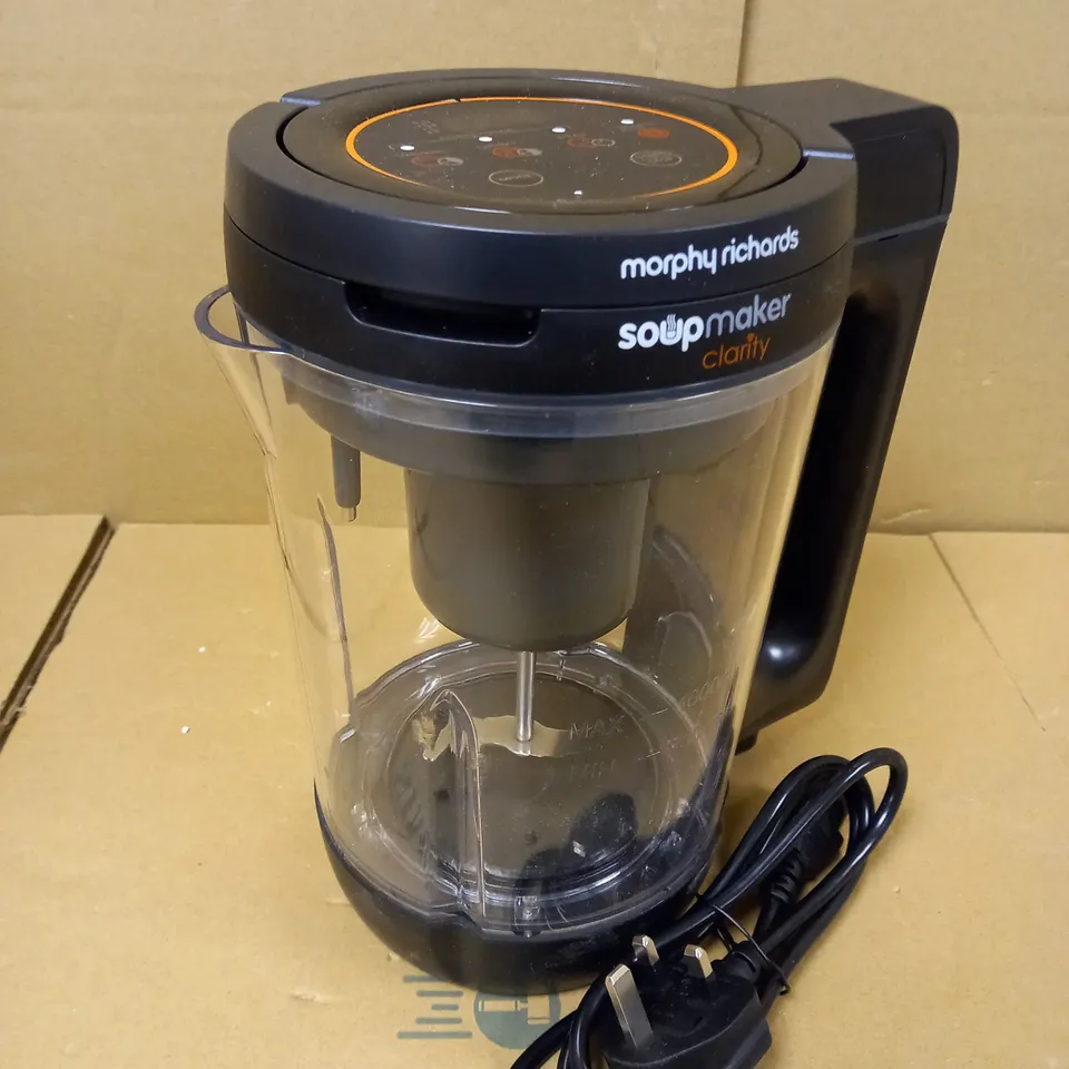 MORPHY RICHARDS CLARITY SOUP MAKER