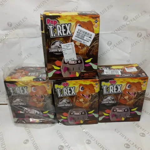 LOT OF 4 DRUMOND PARK POP UP JURASSIC WORLD TOYS
