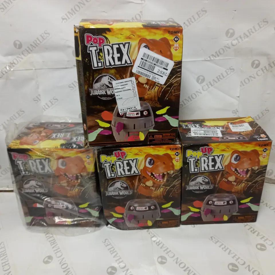 LOT OF 4 DRUMOND PARK POP UP JURASSIC WORLD TOYS