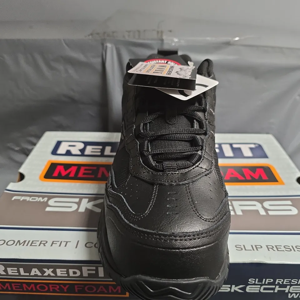 BOXED SKETCHERS SOFT STRIDE STEEL TOE CAPS - UK 9 