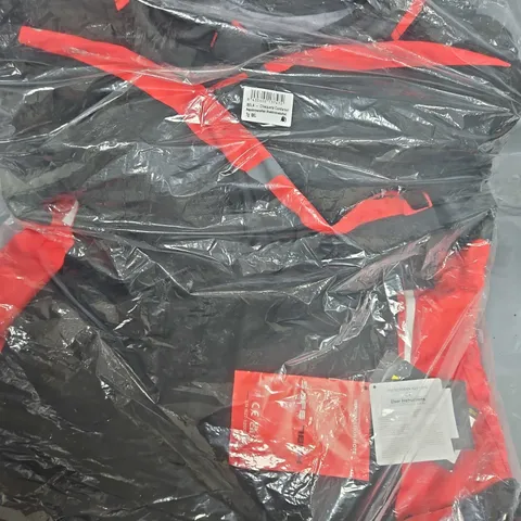BELA MOTOR RIDING JACKET SIZE 8XL IN BLACK AND RED 