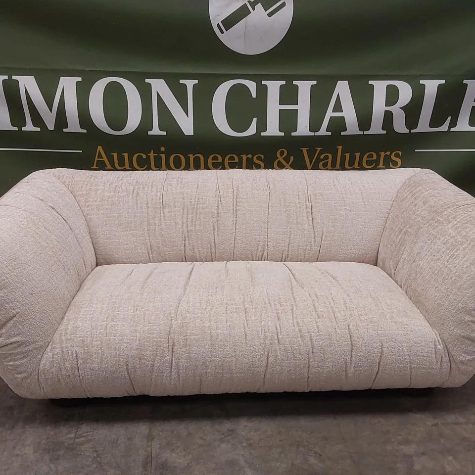 QUALITY DESIGNER ROCHE 3 SEATER OMBRA SAND FABRIC