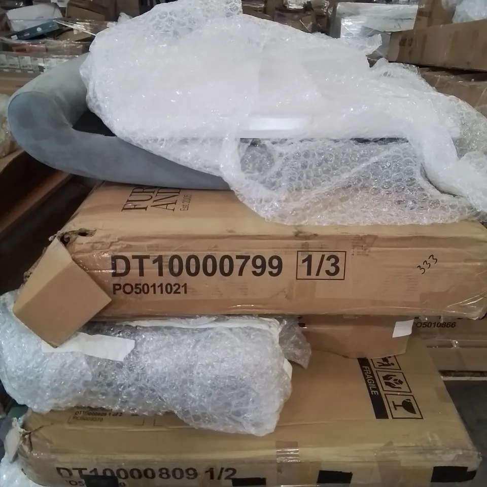 PALLET OF ASSORTED FLAT PACK FURNITURE PARTS