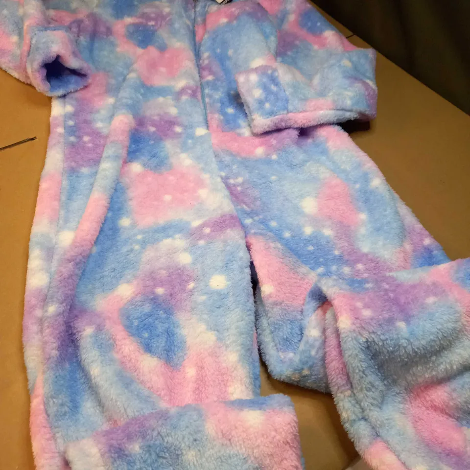 BOOHOO MULTI/GALAXY PRINT ONESIE - LARGE
