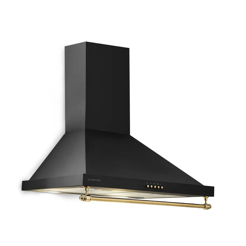 KLARSTEIN MONTHBLANC 60CM 599.2M³/H RETRO CHIMNEY COOKER HOOD​ BLACK