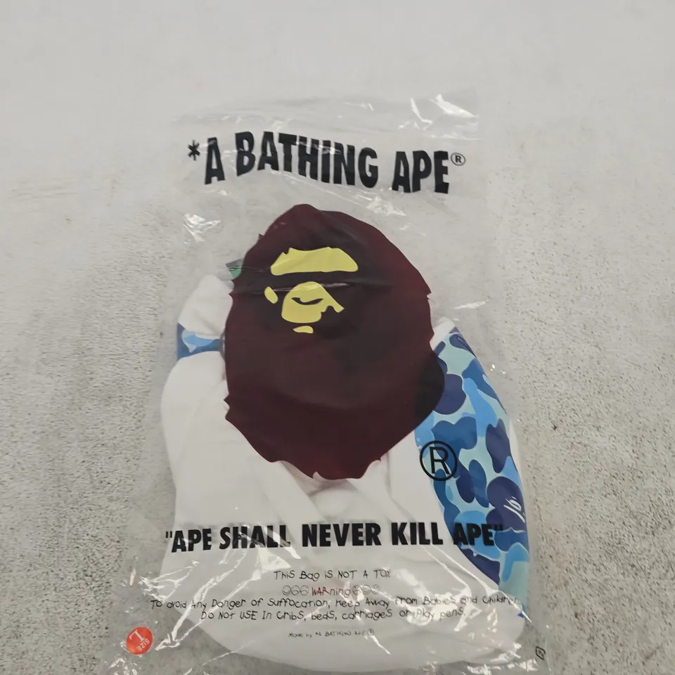 BAGGED A BATHING APE GRAPHIC TEE - SIZE L