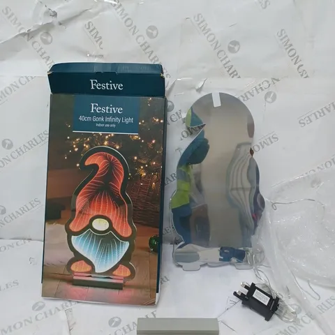 BOXED FESTIVE 40CM GONK INFINITY LIGHT