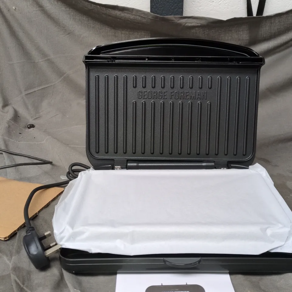 GEORGE FOREMAN ELECTRIC GRILL – MEDIUM (BOXED)