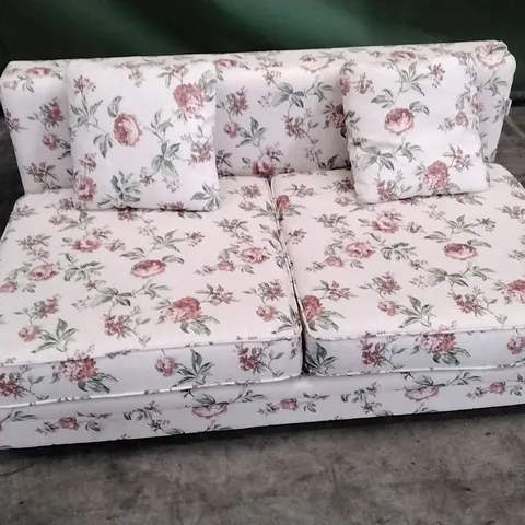 DESIGNER 2 SEATER FLORAL PATTERNED SOFABED