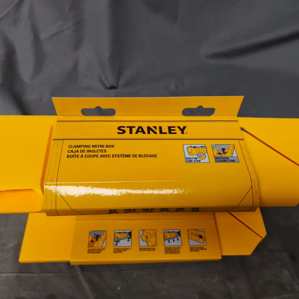 STANLEY CLAMPING MITRE BOX – YELLOW