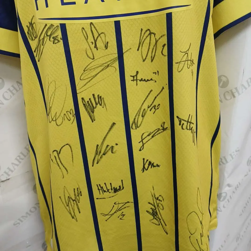 SIGNED MACRON WEST BROM AWAY (YELLOW) 24/25 JERSEY - LARGE