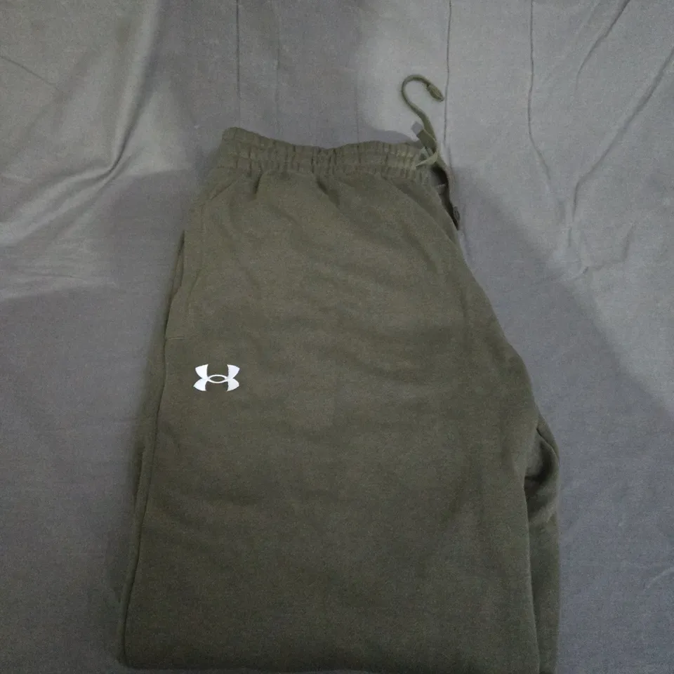 UNDER ARMOUR KHAKI TRACKSUIT BOTTOMS SIZE XL