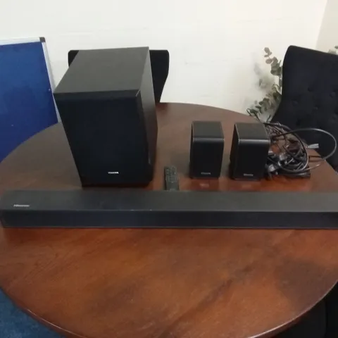 HISENSE AX5100G 5.1 CHANNEL 340W DOBLY ATMOS SOUNDBAR WITH WIRELESS SUBWOOFER AND REAR SPEAKERS , BLACK