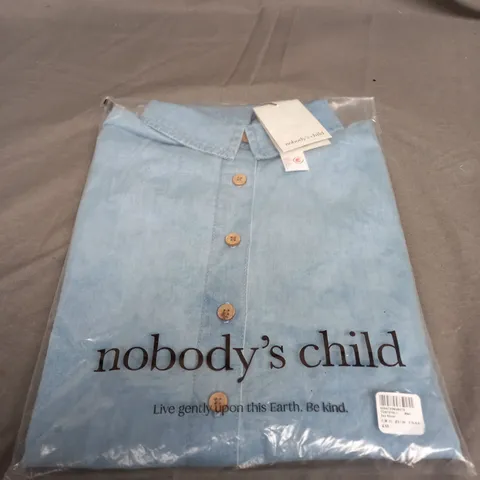SEALED NOBODYS CHILD JAY SHIRT IN BLUE - UK 10