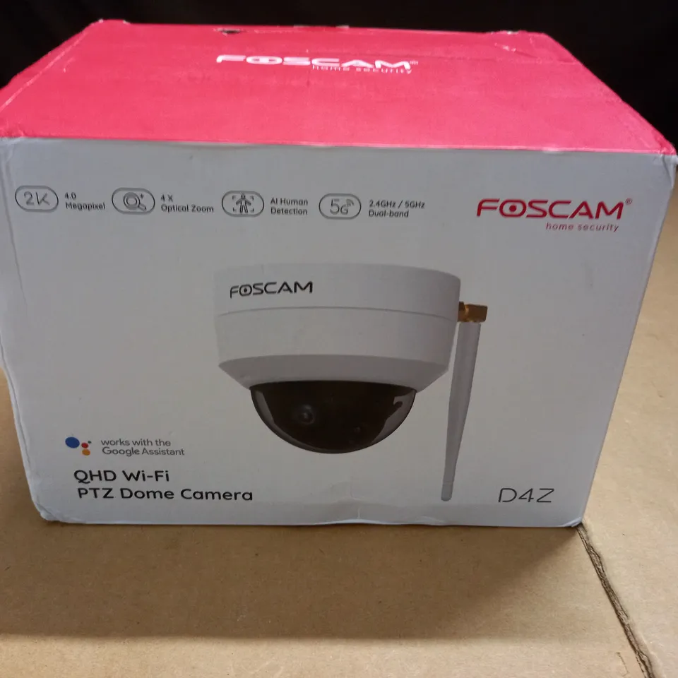 BOXED FOSCAM QHD WI-FI PTZ DOME CAMERA
