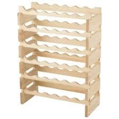 BOXED 6 TIER WINE RACK WITH STACKABLE DESIGN FOR 36 BOTTLE