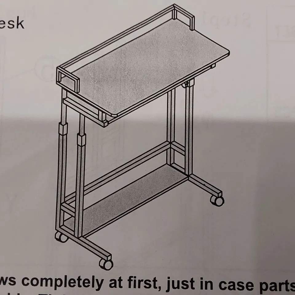 BOXED ADJUSTABLE METAL BASE STANDING DESK (1 BOX)