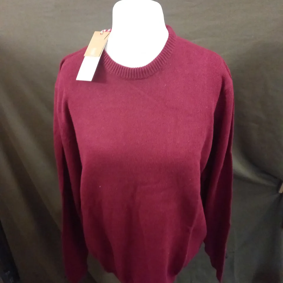 ORGANIC COTTON BASIC CREW NECK JUMPER SIZE L