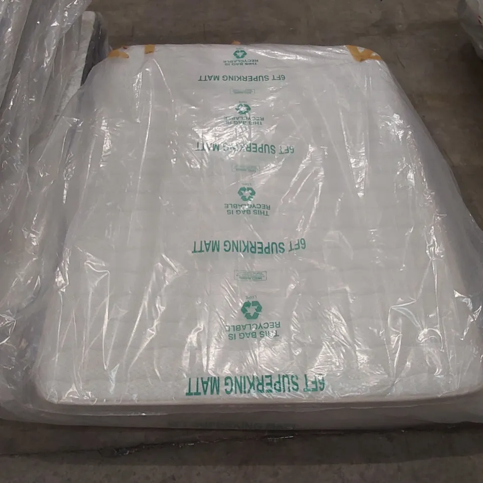QUALITY BAGGED 4'6" DOUBLE PILLOW TOP POCKET SPRUNG 2000 MATTRESS 