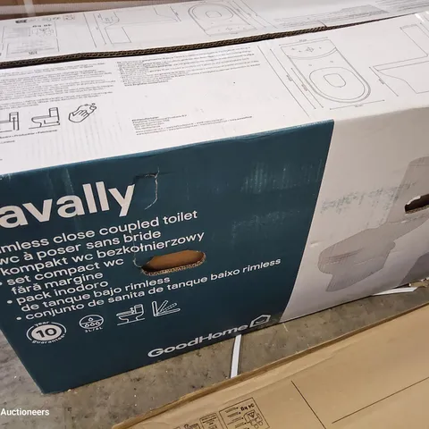 BOXED CAVALLYRIMLESSCLOSE COUPLED TOILET 