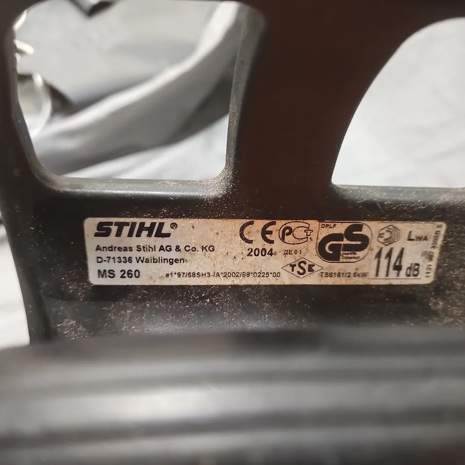 STIHL MS 260 CHAINSAW WITH BAR & CHAIN – USED