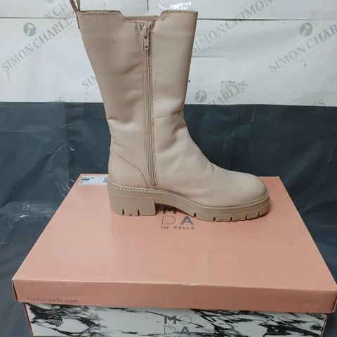 MODA IN PELLE LEATHER BOOTS CREAM SIZE EU 39