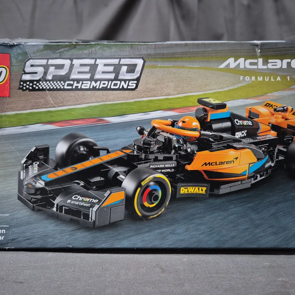 BOXED LEGO SPEED CHAMPION 2023 MCLAREN F1 RACE CAR - 76919